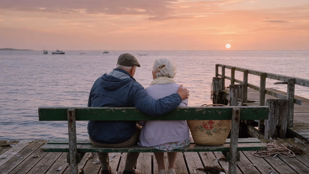 Senior couple reviewing Medicare plan options — Davis Legacy Life Medicare suite